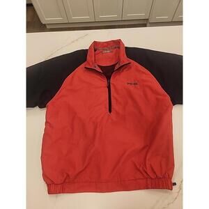 Ping Collection Wind Breaker Men's Golf Jacket Short Sleeve Polyester Size M